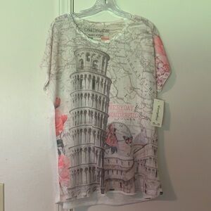 NWT shirt from Italy. Size 3 in Italy.